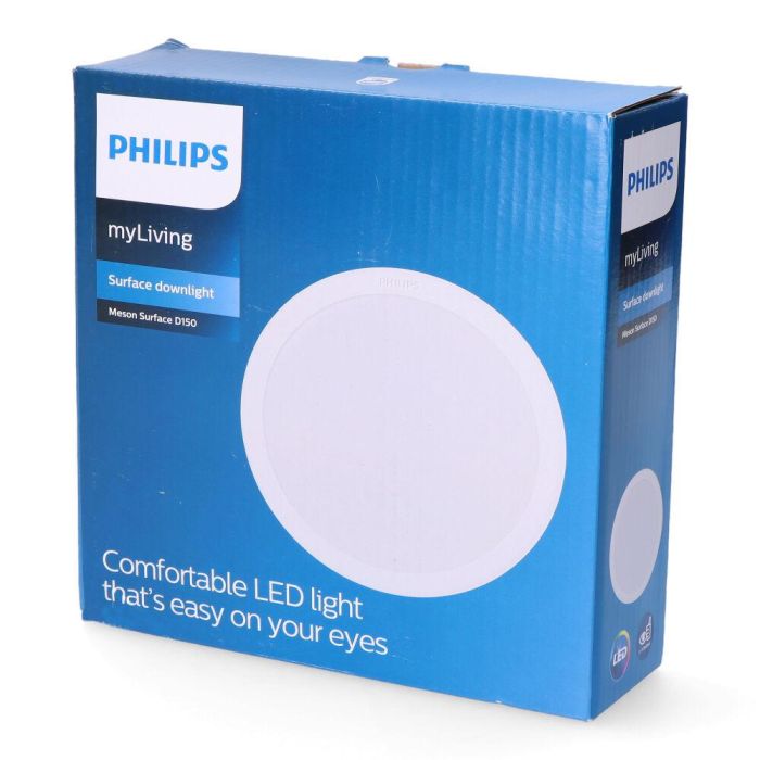 Downlight led de superficie/empotrar 16,5w 1300lm 4000k luz dia mod. meson ø17,01x5cm philips 1