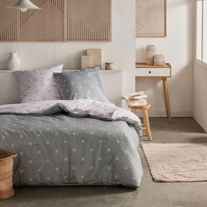 Juego de cama - TODAY Crazy - Estampado gráfico - 2 personas - 220 x 240 cm - Gris