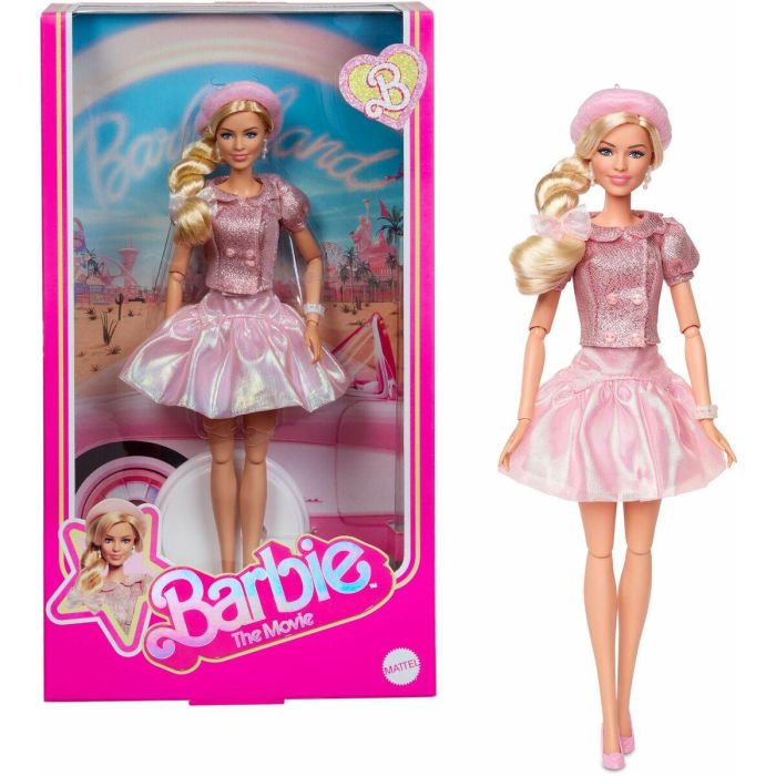 Barbie JBJ53 Muñeca de pelicula Barbie con Boina rosa