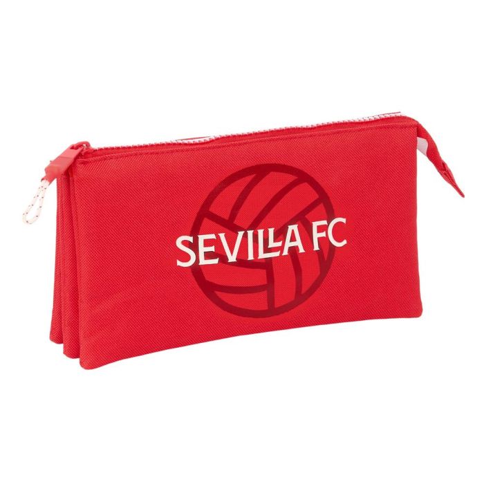 Bolso Escolar Portatodo Safta Triple Sevilla F.C. Corporativa 120x220x30 mm