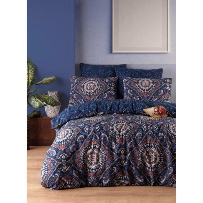 Sin marca ASI8683743944620 - Juego de cama azul, 1 funda nórdica 220x240 cm y 2 fundas de almohada 60x60 cm, 65% algodón 35% poliéster 0 Sin marca ASI8683743944620 - Juego de cama azul, 1 funda nórdica 220x240 cm y 2 fundas de almohada 60x60 cm, 65% algodón 35% poliéster 0