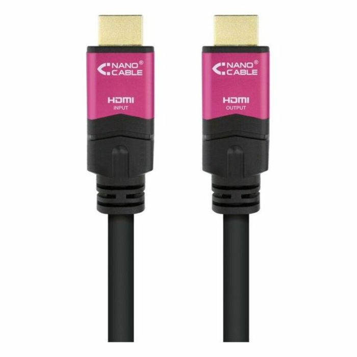 Cable HDMI NANOCABLE 10.15.3725 4K HDR 25 m Negro 4