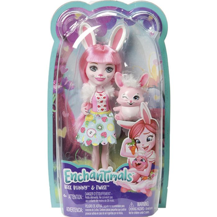 Muñeca Bree Bunny Y Twist Enchantimals Fxm73 Mattel 1