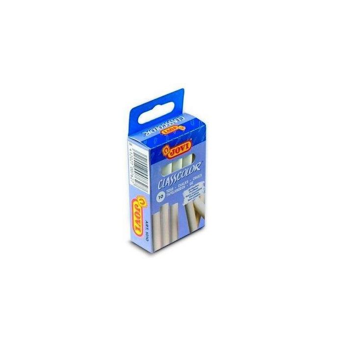 Jovi Tizas Classcolor School Antipolvo 80 mm Blanco Caja 10 Ud Jovi Tizas Classcolor School Antipolvo 80 mm Blanco Caja 10 Ud