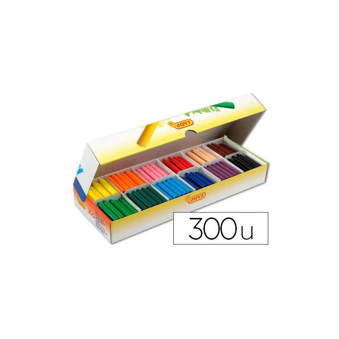 Lapices Cera Jovicolor Caja Con 300 Unidades Colores Surtidos Lapices Cera Jovicolor Caja Con 300 Unidades Colores Surtidos