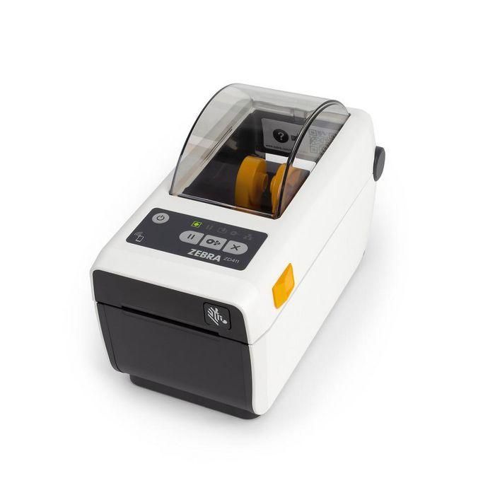 Zebra Bundle, ZD4AH22-D0EE00CA, Custom Printer ZD411, HC; 203dpi,USB,Eth.,BTLE5,EU/UK Cords, Swiss Font, EZPL 2