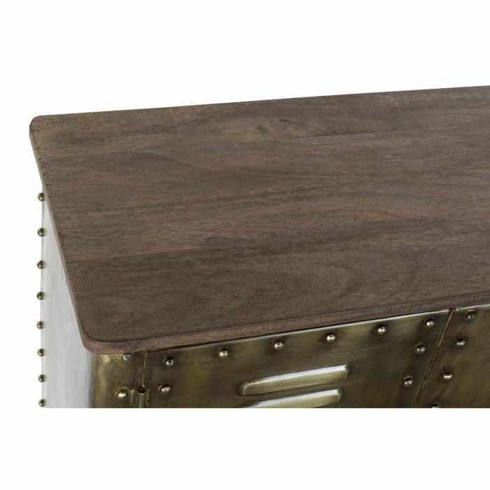 DKD Home Decor Buffet Loft Dorado de Metal con 4 Puertas y 4 Estanterías - Mueble Aparador de Almacenamiento 152x35x69 cm 3 DKD Home Decor Buffet Loft Dorado de Metal con 4 Puertas y 4 Estanterías - Mueble Aparador de Almacenamiento 152x35x69 cm 3