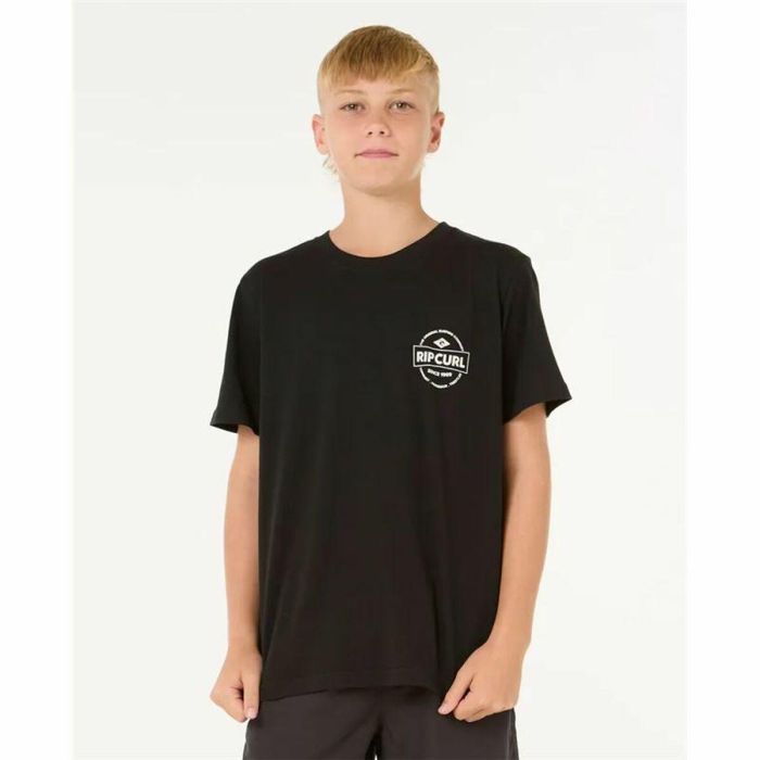 Camiseta de Manga Corta Infantil Rip Curl Staple Negro 3-4 Años 4