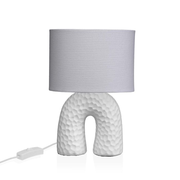 Lampara De Mesa Arco Blanco Versa 18X28CM (2 Unidades) Lampara De Mesa Arco Blanco Versa 18X28CM (2 Unidades)