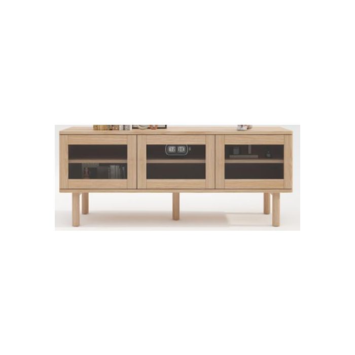 DKD Home Decor Mueble TV Moderno Kith 140 x 55 x 40 cm MDF y Cristal