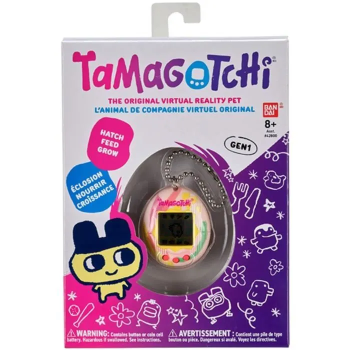 Bandai Tamagotchi Original Art Style Mascota Electrónica Virtual con Pantalla, 3 Botones y Juegos 42883 1 Bandai Tamagotchi Original Art Style Mascota Electrónica Virtual con Pantalla, 3 Botones y Juegos 42883 1