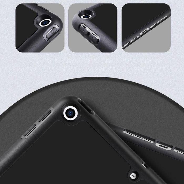 eSTUFF Funda Folio DENVER para iPad Mini 4 - Protección Completa con Tapa Magnética, Soporte y Activación/Suspensión Automática - Negra/Transparente 3