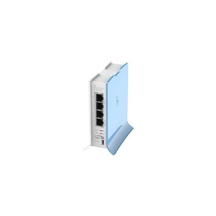 Mikrotik RB941-2nD-TC Punto de Acceso hAP lite tc Inalámbrico WiFi 4 2.4GHz 300Mbps con 4 Puertos Ethernet y RouterOS para Hogar Oficina