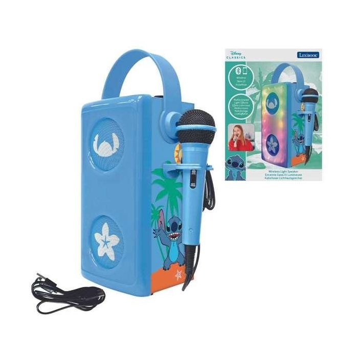Lexibook Altavoz Infantil Stitch Bluetooth con Micrófono 16