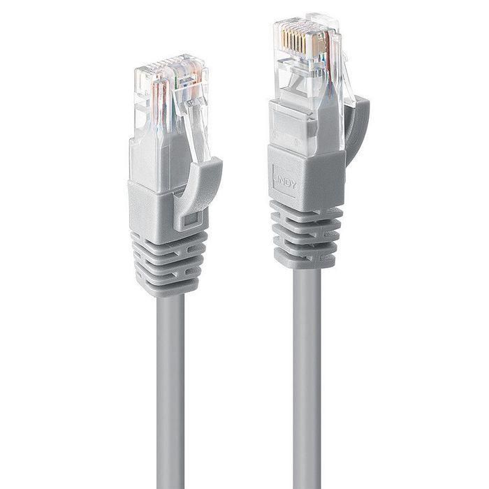 Lindy 20m Cat.6 U/UTP Network Cable, Grey 0 Lindy 20m Cat.6 U/UTP Network Cable, Grey 0