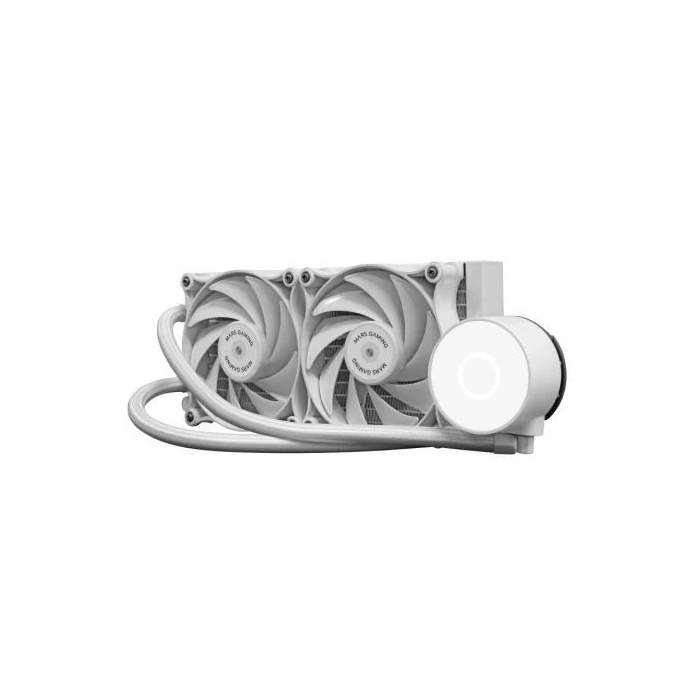 Mars Gaming ML-PRO240W Sistema de Refrigeración Líquida Blanco TDP 450W 2 Ventiladores FDB 120mm Compatibilidad Universal para Intel y AMD