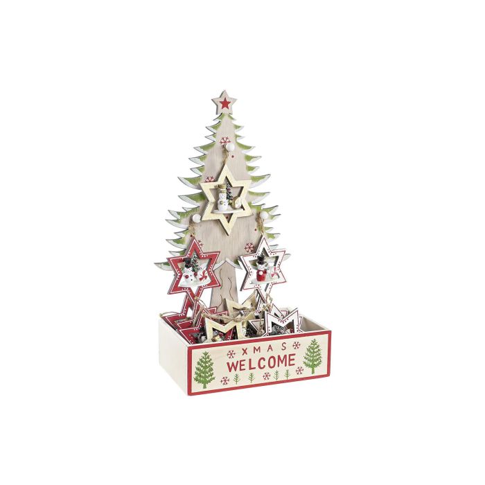 DKD Home Decor Decoración Colgante Navidad Tradicional Estrella Madera Rojo Marrón Blanco Verde 11 x 32 x 17 cm Pack 12 Unidades 2 DKD Home Decor Decoración Colgante Navidad Tradicional Estrella Madera Rojo Marrón Blanco Verde 11 x 32 x 17 cm Pack 12 Unidades 2