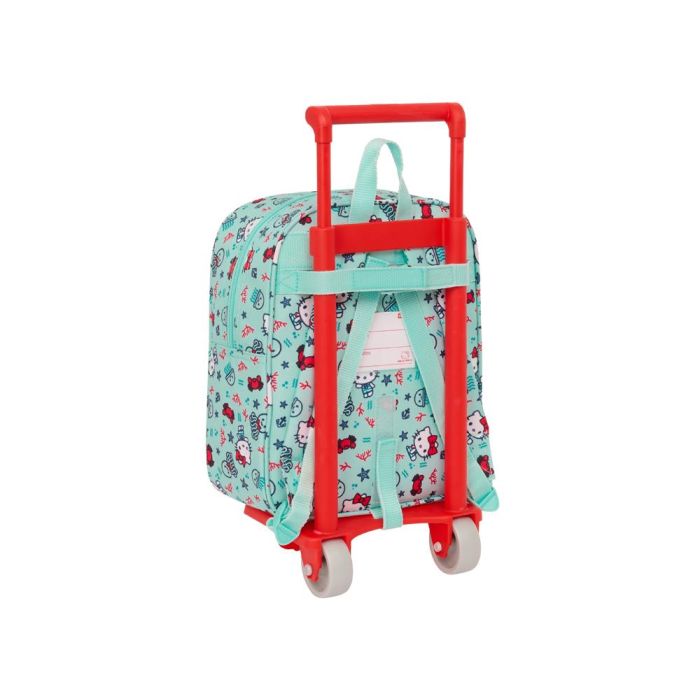 Mochila Escolar con Ruedas Hello Kitty Sea lovers Turquesa 22 x 27 x 10 cm 1