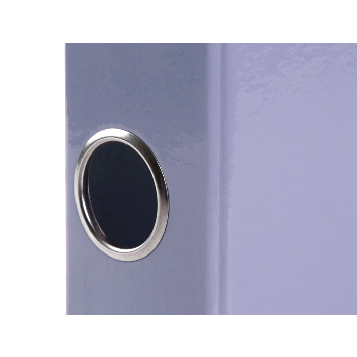 Liderpapel Carpeta de 2 Anillas 25 mm A4 Forrado Color System Lavanda con Ollao y Tarjetero 6