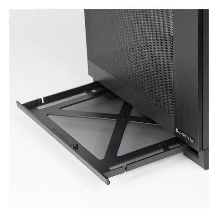 Chieftec GM-30B-M-OP Caja Cubo mATX Negra con Ventana de Cristal Templado para Gaming 3