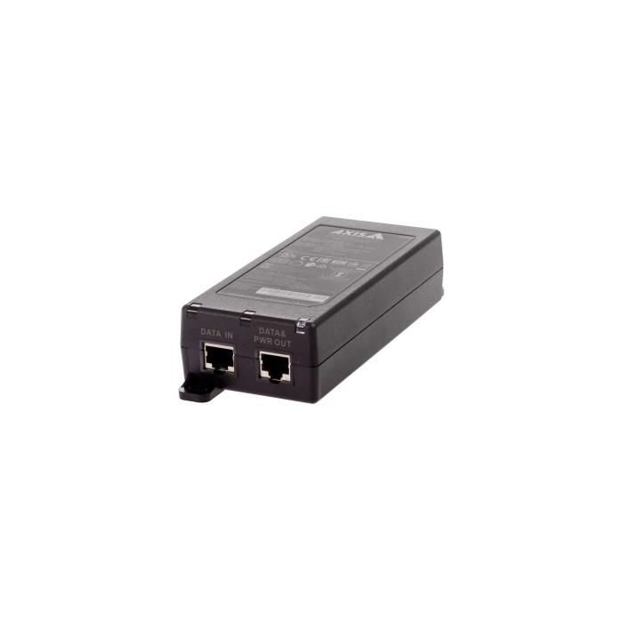 Axis Midspan PoE 30W AC/DC para Dispositivos de Red y Entornos Difíciles - Alimentación Flexible 10-28V DC / 24V AC (IEEE 802.3at)