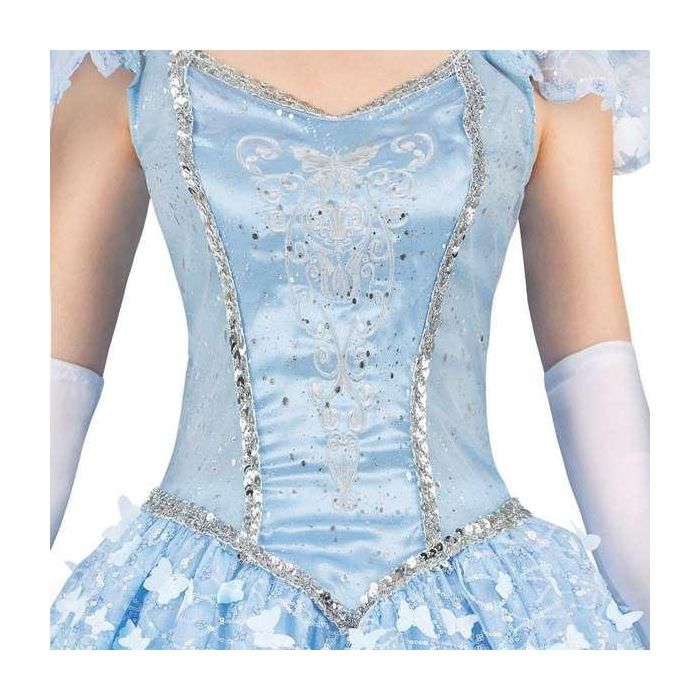 Disfraz princesa zapato de cristal l (vestido, guantes y enaguas) 1 Disfraz princesa zapato de cristal l (vestido, guantes y enaguas) 1