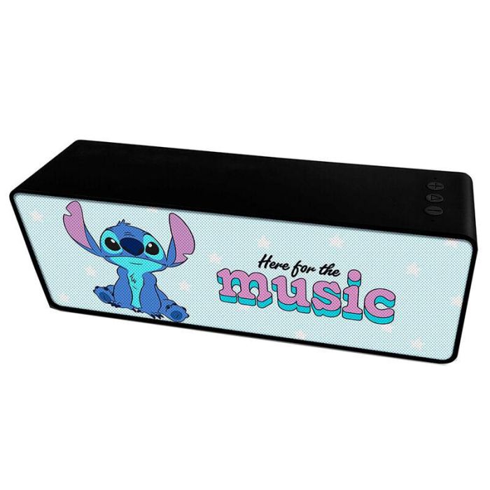 ERT GROUP Altavoz Portatil Inalambrico Stitch Disney Modelo Premium Potencia 10W RMS Bateria 2000 mAh USB MicroSD AUX Manos Libres 1