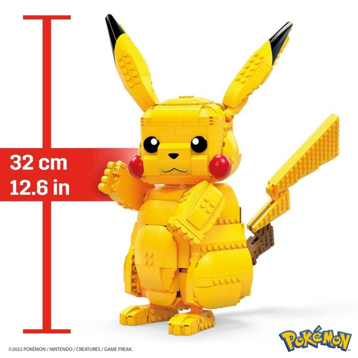 Mega Bloks Pokemon Pikachu Gigante Fvk81 30cm Figura Construible Articulada +8 Años 3 Mega Bloks Pokemon Pikachu Gigante Fvk81 30cm Figura Construible Articulada +8 Años 3