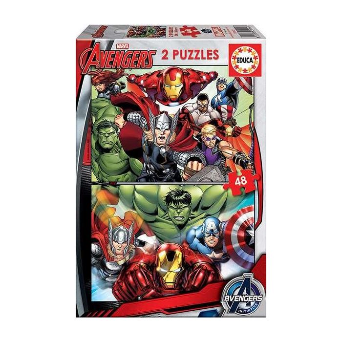 Puzzle 2x48 piezas avengers 4