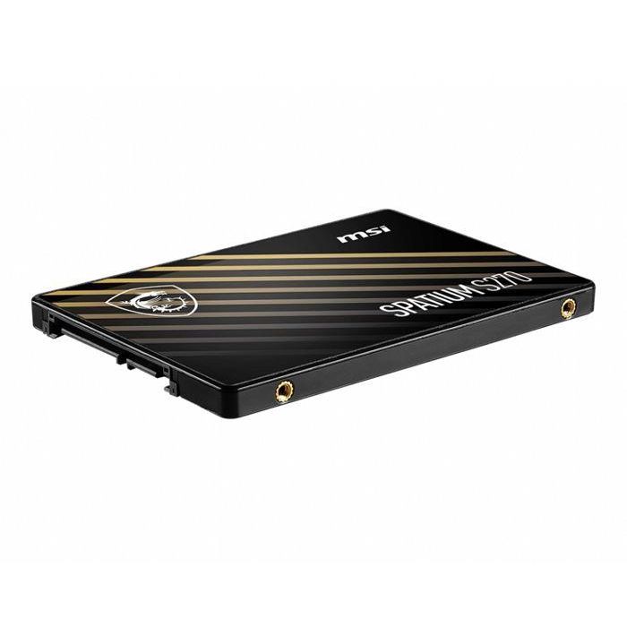 MSI Spatium S270 Disco Duro Interno SSD 240GB 2.5" SATA III para PC y Portátil, Velocidad de Escritura 400 MB/s, 3D NAND 3 MSI Spatium S270 Disco Duro Interno SSD 240GB 2.5" SATA III para PC y Portátil, Velocidad de Escritura 400 MB/s, 3D NAND 3