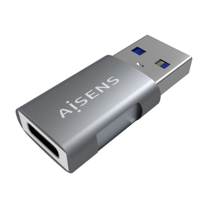 AISENS - MINI ADAPTADOR USB 3.2 GEN2 10G 3A, TIPO USB-C/H-A/M, GRIS 0 AISENS - MINI ADAPTADOR USB 3.2 GEN2 10G 3A, TIPO USB-C/H-A/M, GRIS 0