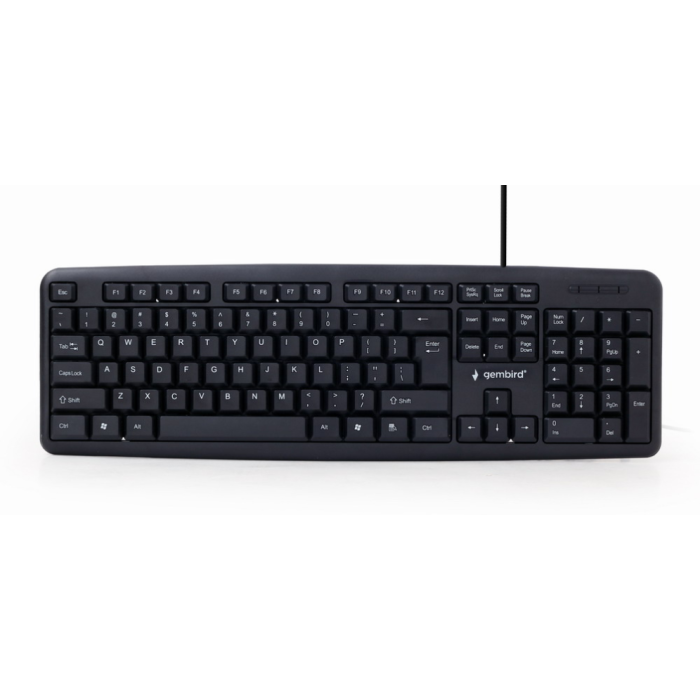 Gembird KB-U-103-ES teclado Hogar USB Español Negro Gembird KB-U-103-ES teclado Hogar USB Español Negro