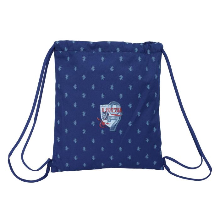 Bolsa Mochila con Cuerdas Harry Potter Captain Azul marino 35 x 40 x 1 cm