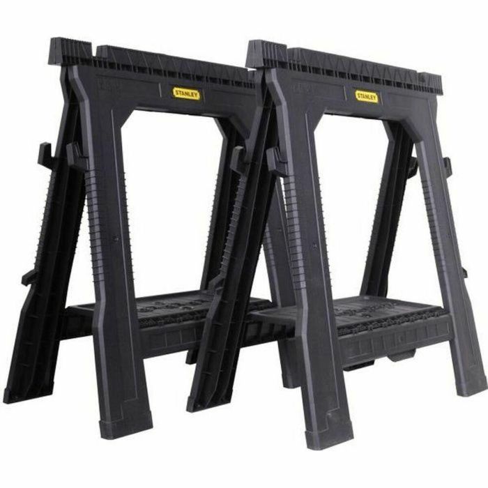 Stanley Caballetes Plegables Profesionales, Juego de 2, Capacidad de Carga 450 kg Stanley Caballetes Plegables Profesionales, Juego de 2, Capacidad de Carga 450 kg