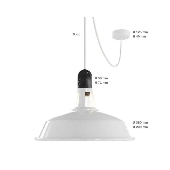 Lámpara Colgante Noginsk de Metal Estilo Industrial con Casquillo E27, Cable Regulable en Altura para Vivienda y Comercio SKD-P80033 6 Lámpara Colgante Noginsk de Metal Estilo Industrial con Casquillo E27, Cable Regulable en Altura para Vivienda y Comercio SKD-P80033 6