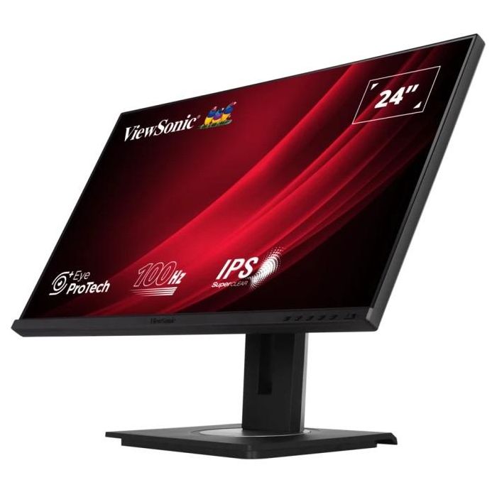 Viewsonic VG2448a Monitor para PC 24 pulgadas (61cm) Full HD 1920x1080 IPS LED Negro con Altavoces, USB y Altura Ajustable 9