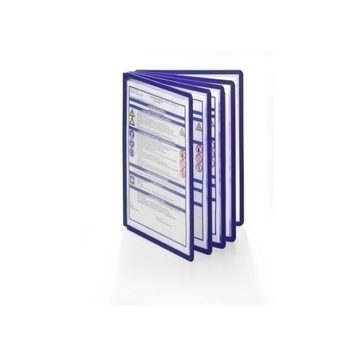 Funda Durable Sherpa A4 Con Marco Azul Oscuro Paquete De 5