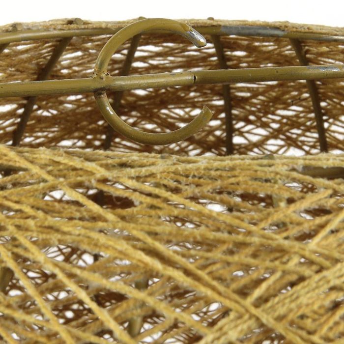 Home Deco Factory Pantalla Decorativa Mostaza Tejida 30 cm 3 Home Deco Factory Pantalla Decorativa Mostaza Tejida 30 cm 3