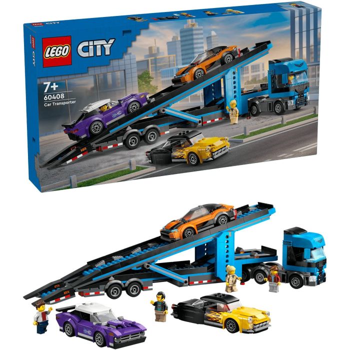 LEGO 60408 City Transporte de Coches Deportivos, 4 Vehículos para Niños 14 LEGO 60408 City Transporte de Coches Deportivos, 4 Vehículos para Niños 14