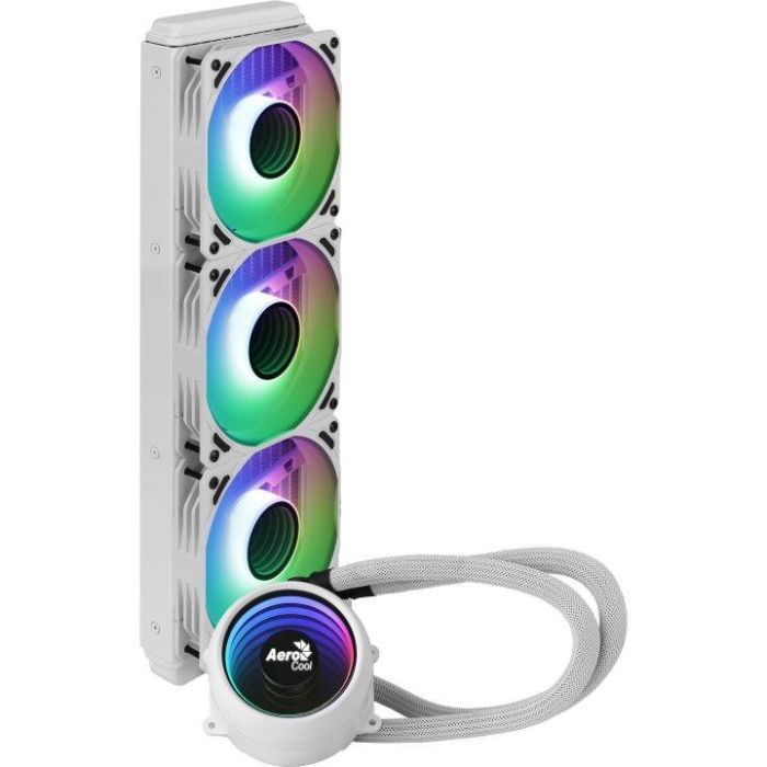 Aerocool Mirage L360 Kit Refrigeración Líquida AIO de Alto Rendimiento ARGB Infinity Mirror 360mm 550W TDP para CPU Intel/AMD Blanco 2 Aerocool Mirage L360 Kit Refrigeración Líquida AIO de Alto Rendimiento ARGB Infinity Mirror 360mm 550W TDP para CPU Intel/AMD Blanco 2