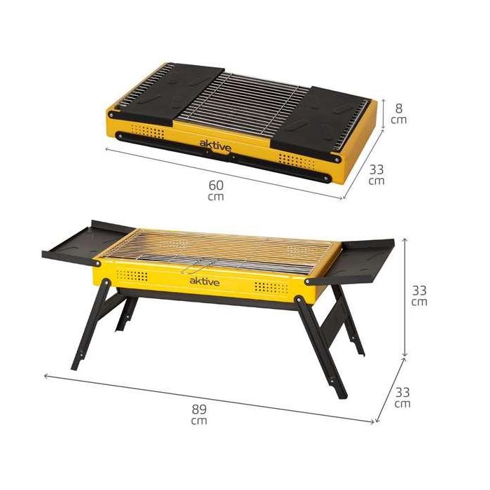 Barbacoa carbon plegable 89x33x33cm 3 Barbacoa carbon plegable 89x33x33cm 3