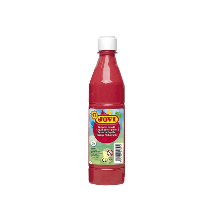 Jovi Témpera Líquida School Bermellón Botella 500 mL 1