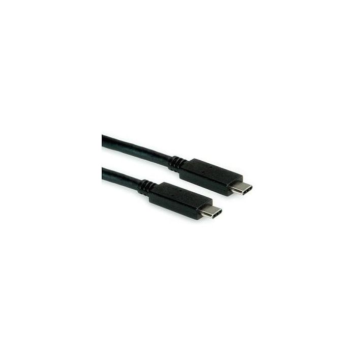 ROLINE 11.02.9055-10 Cable USB-C a USB-C 3.2 Gen 2, 10 Gbps, 2m, Carga Rápida PD 100W, Negro 2