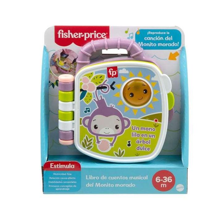 Libro musical mono morado fisher-price. Libro musical mono morado fisher-price.