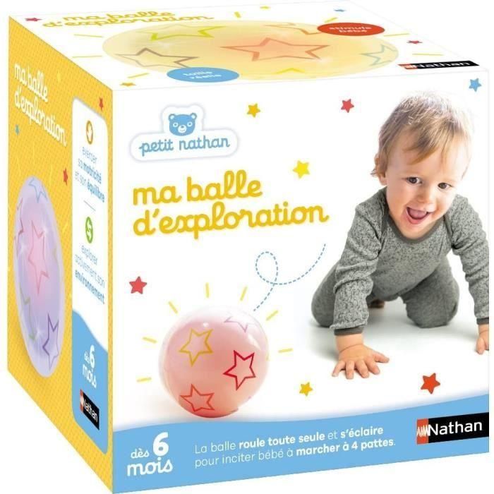 Juguete - NATHAN - Pelota de exploración - Motricidad para bebés, cambia de color y de dirección Juguete - NATHAN - Pelota de exploración - Motricidad para bebés, cambia de color y de dirección