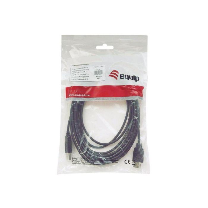 Cable USB Equip 128864 Negro 2 m 3
