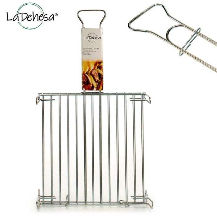 Parrilla Doble Zincada 35 X 35 Cm La Dehesa (5 Unidades) 2 Parrilla Doble Zincada 35 X 35 Cm La Dehesa (5 Unidades) 2