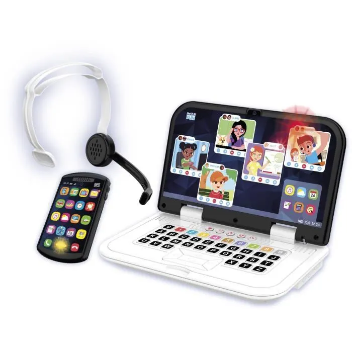 KD Kit de Teletrabajo - Mi Primer Kit de Teletrabajo - Efectos de luz y sonidos realistas durante 18 meses INF1698740633292 2