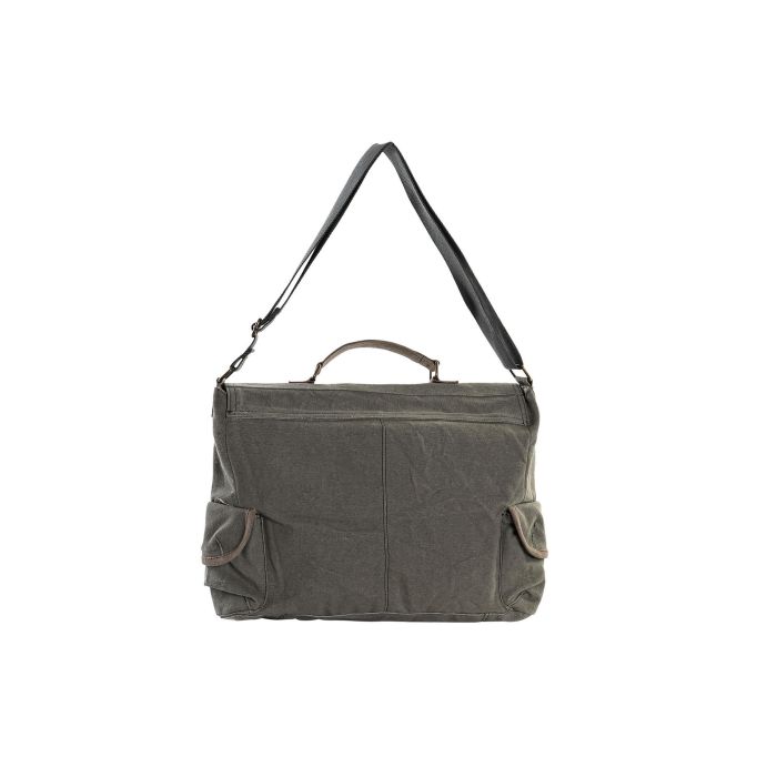 DKD Home Decor Bandolera Estilo Loft de Lienzo y Cuero Marrón Gris con Diseño Bicicleta, 48x37x10 cm 4 DKD Home Decor Bandolera Estilo Loft de Lienzo y Cuero Marrón Gris con Diseño Bicicleta, 48x37x10 cm 4
