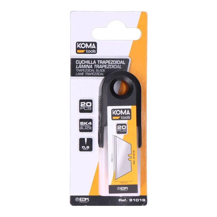 Koma Tools Cuchillas de Recambio para Cúter 91016 Trapezoidales - Set de 20 3